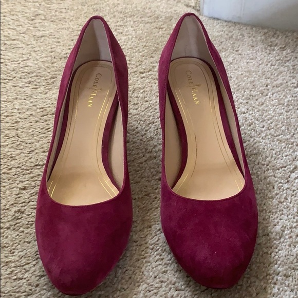 Cole Haan, magenta small pump, round toe - Picture 4 of 6